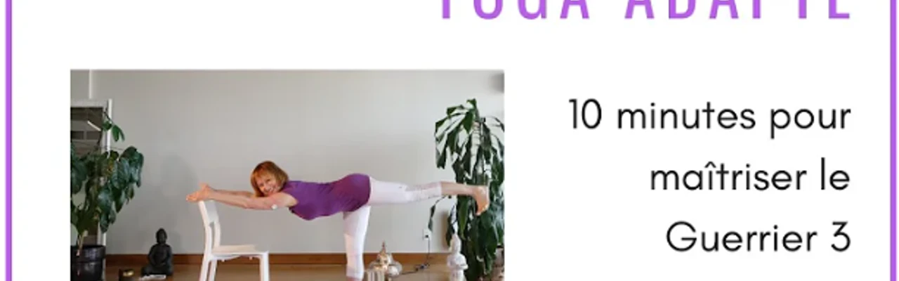 Yoga sur chaise pour maîtriser le Guerrier 3