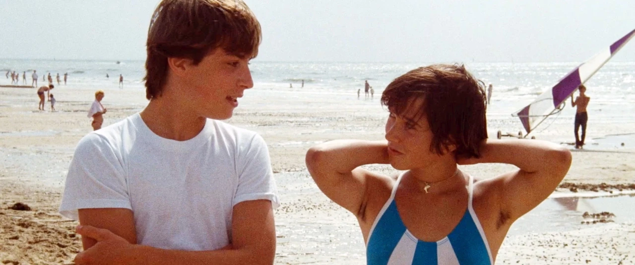 Pauline på stranden