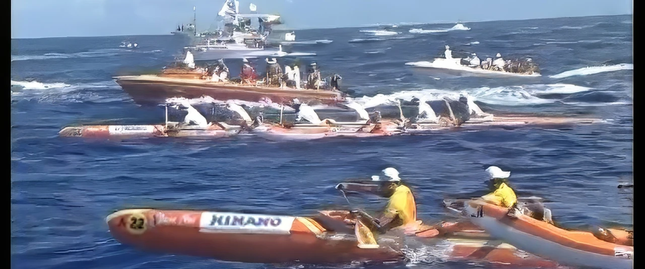 Hawaiki Nui Va'a 2001 -  1ère étape