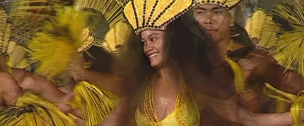 Heiva i Tahiti 2001 - Tamari'i Papara - Spectacle en grand costume