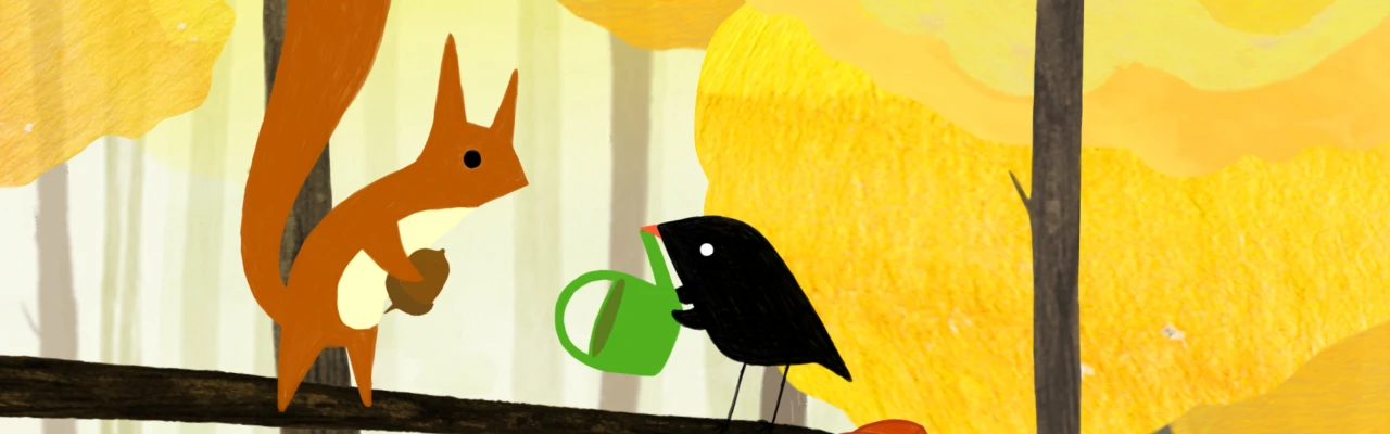 The little bird and the squirrel