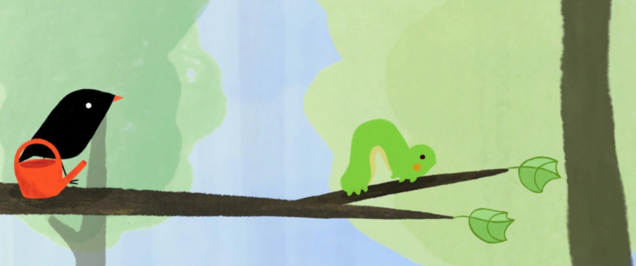 Le Petit Oiseau et la Chenille