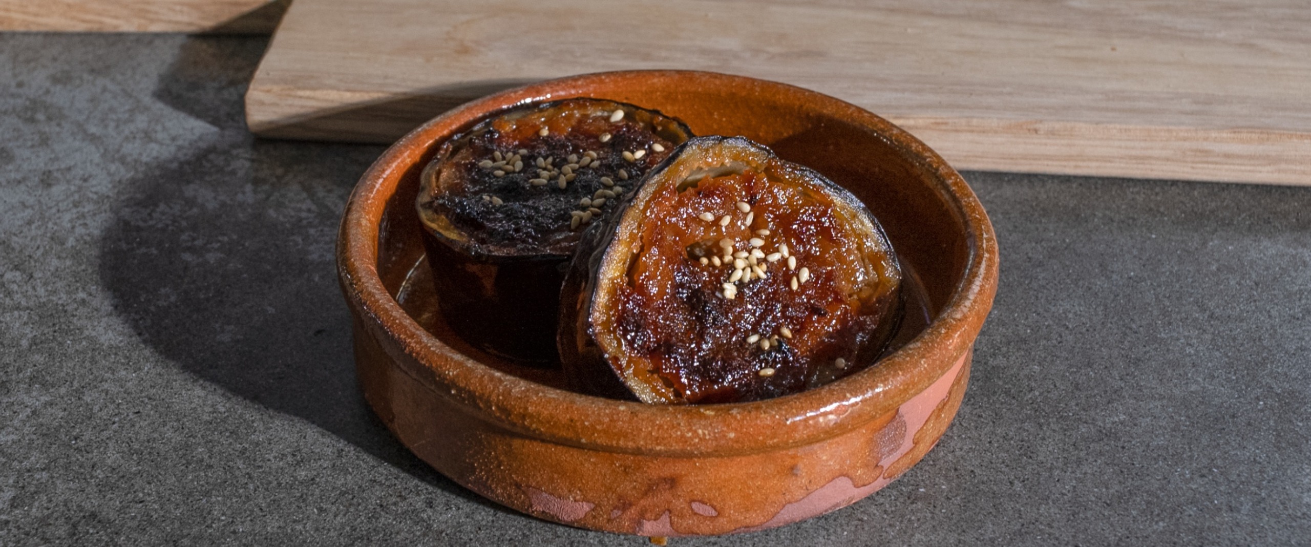 Aubergine grillée à la sauce miso (Nasu Dengaku)