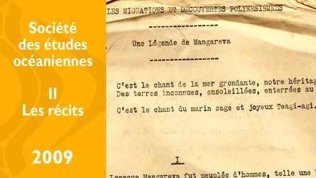 Société des études océaniennes - II - Les récits