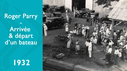 Roger Parry - Arrivée et départ d'un bateau