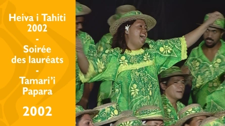 Heiva i Tahiti 2002 - Soirée des lauréats - Tamari'i Fanatea