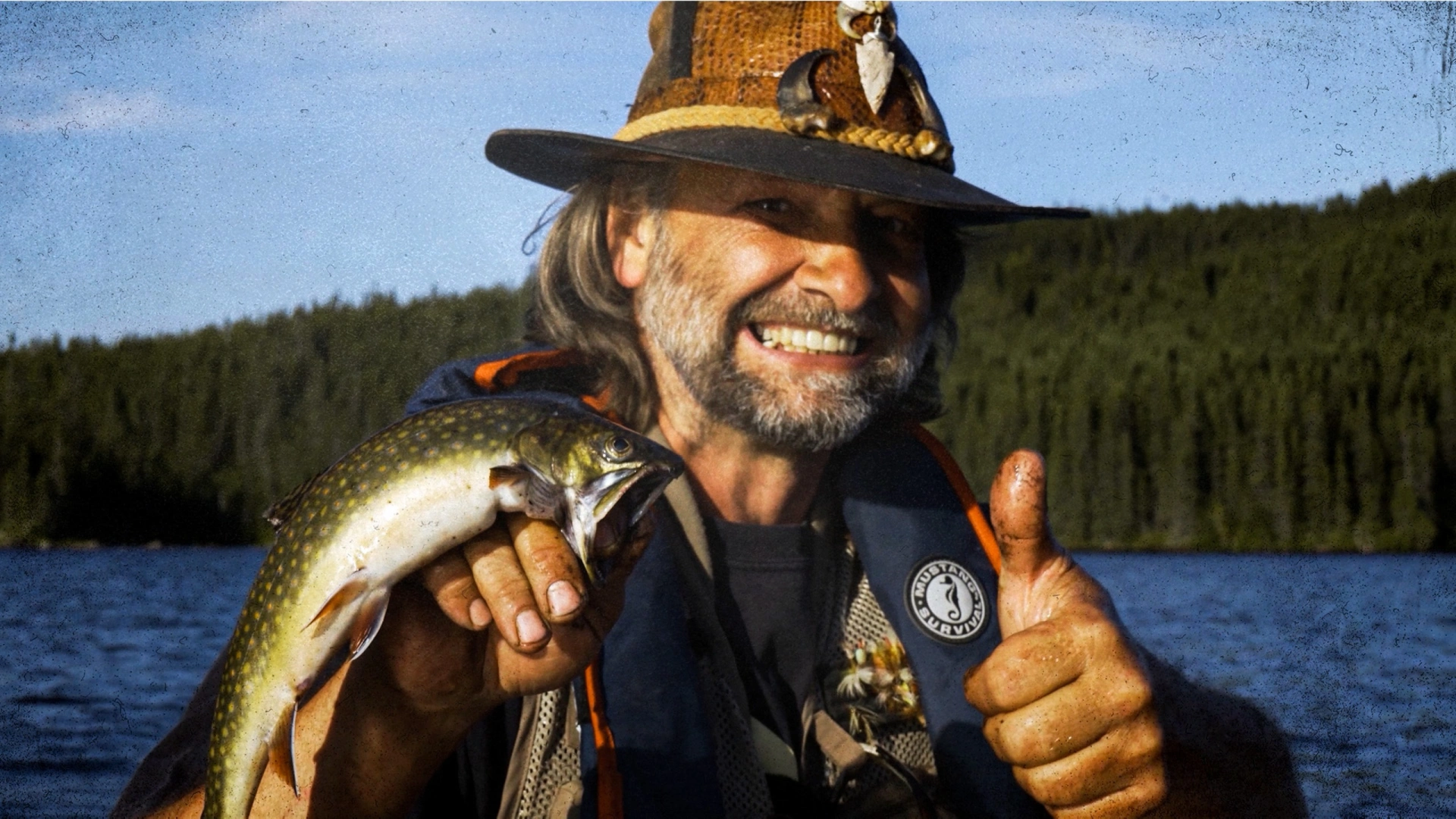 Truites mouchetées en canot