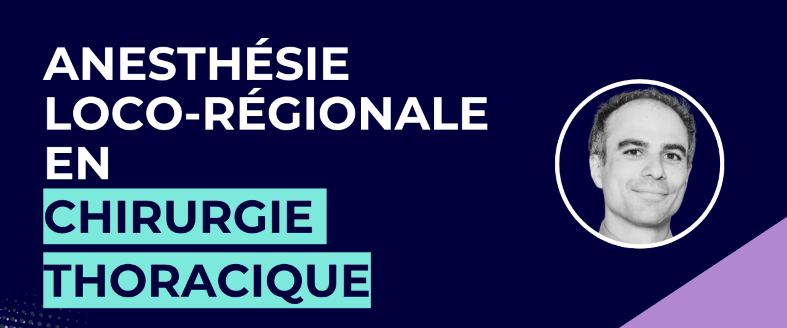 Anesthésie loco régionale en chirurgie thoracique — free download