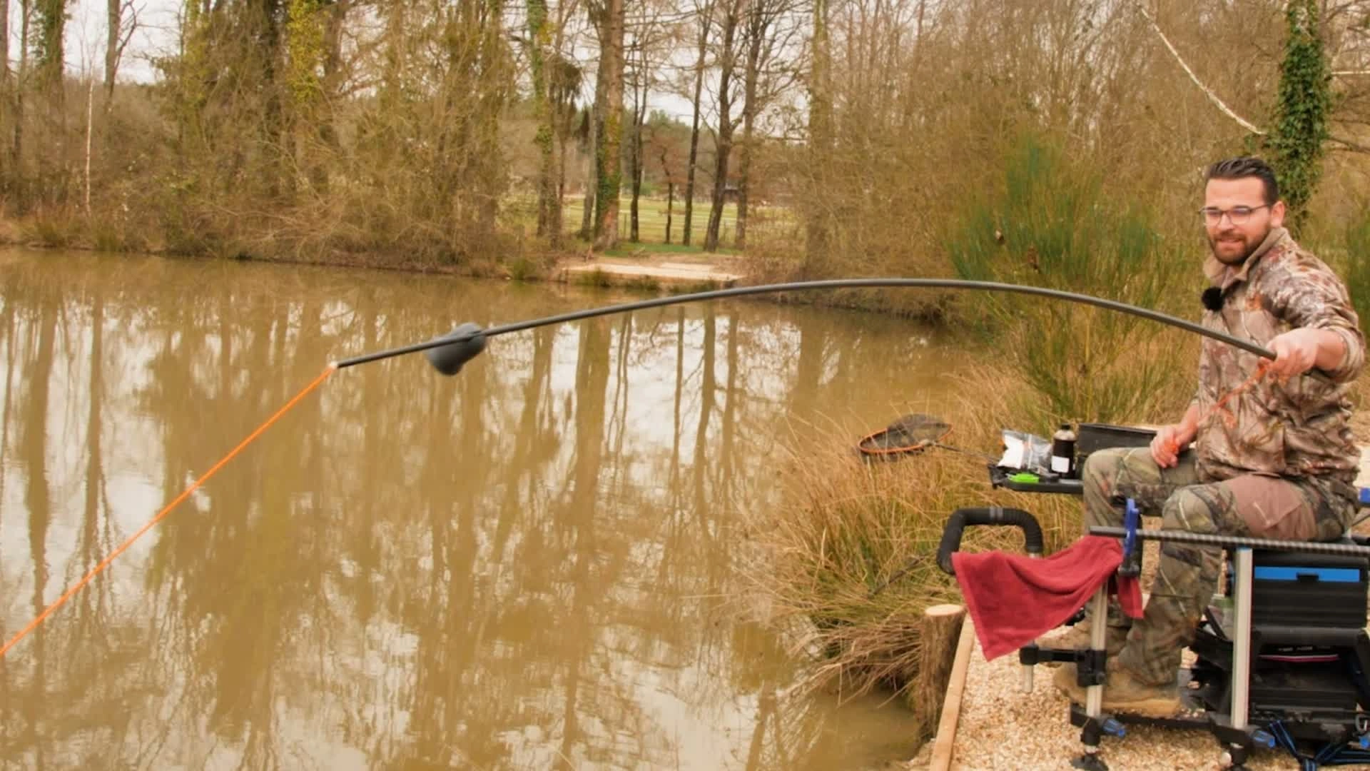 Pêche hivernale en carpodrome