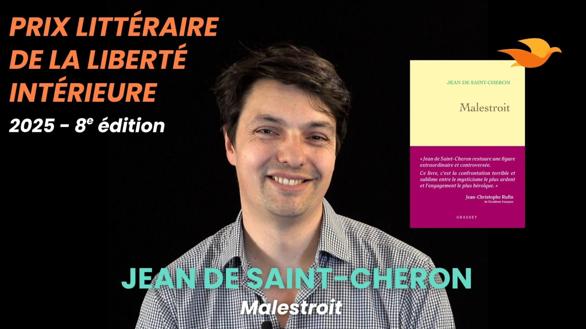 Prix littéraire de la liberté intérieure 2025 - Rencontre avec Jean de Saint-Cheron