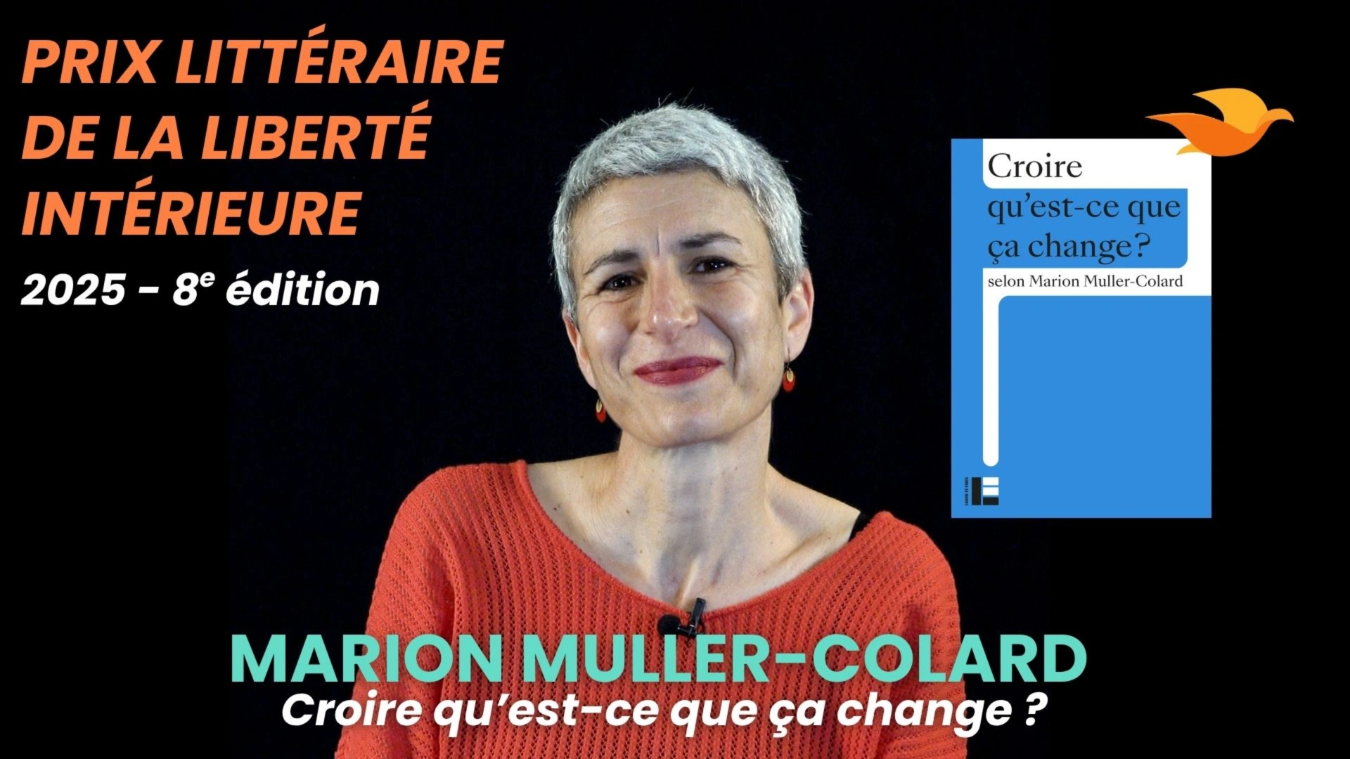 Prix littéraire de la liberté intérieure 2025 - Rencontre avec Marion Muller-Colar