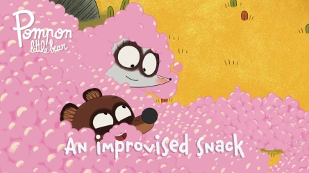 An improvised snack (Pompon little bear)