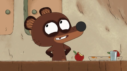 An improvised snack (Pompon little bear)
