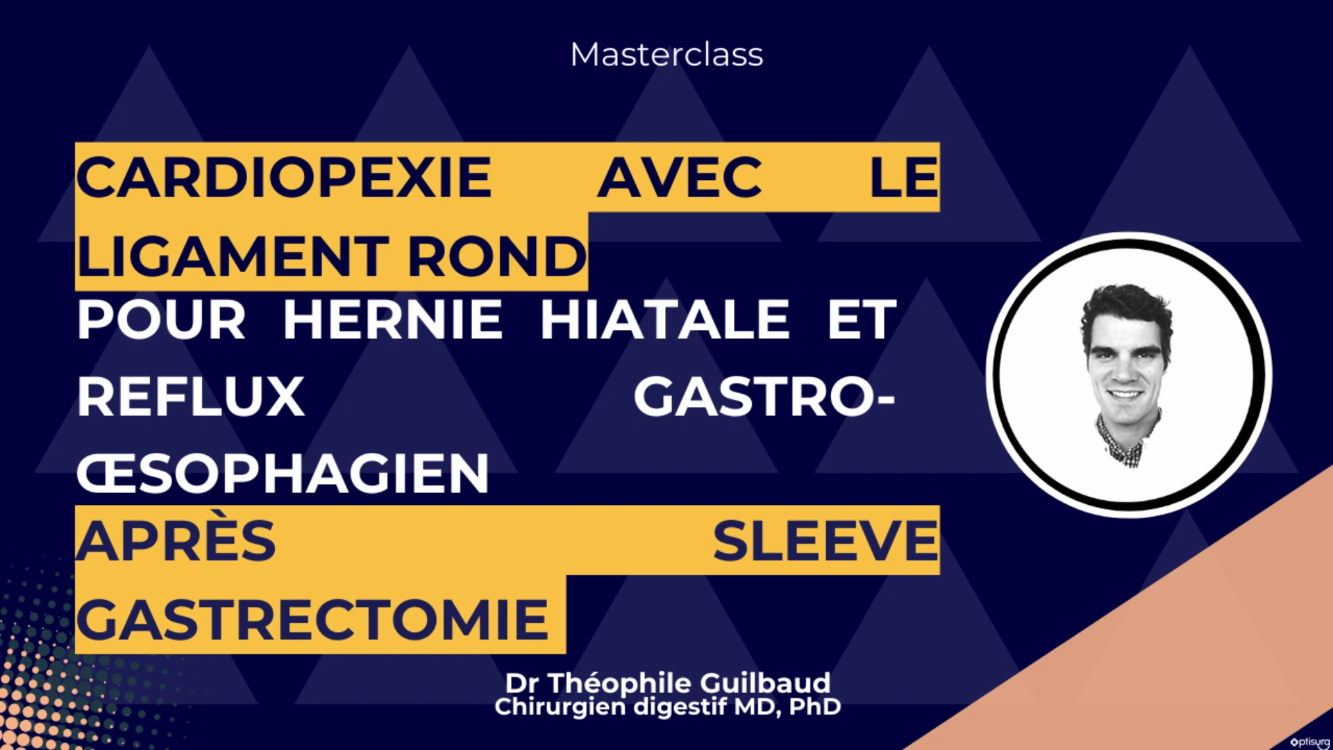 Cardiopexie avec le ligament rond chez un patient présentant hernie hiatale, reflux gastro-œsophagien et antécédent de sleeve gastrectomie