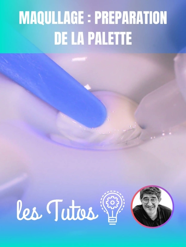 Cette semaine : Maquillage : Préparation de la palette de mélange et des maquillants