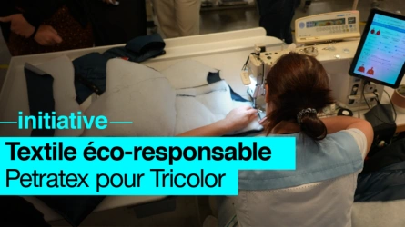 Un textile éco reponsable, Petratex pour Tricolor