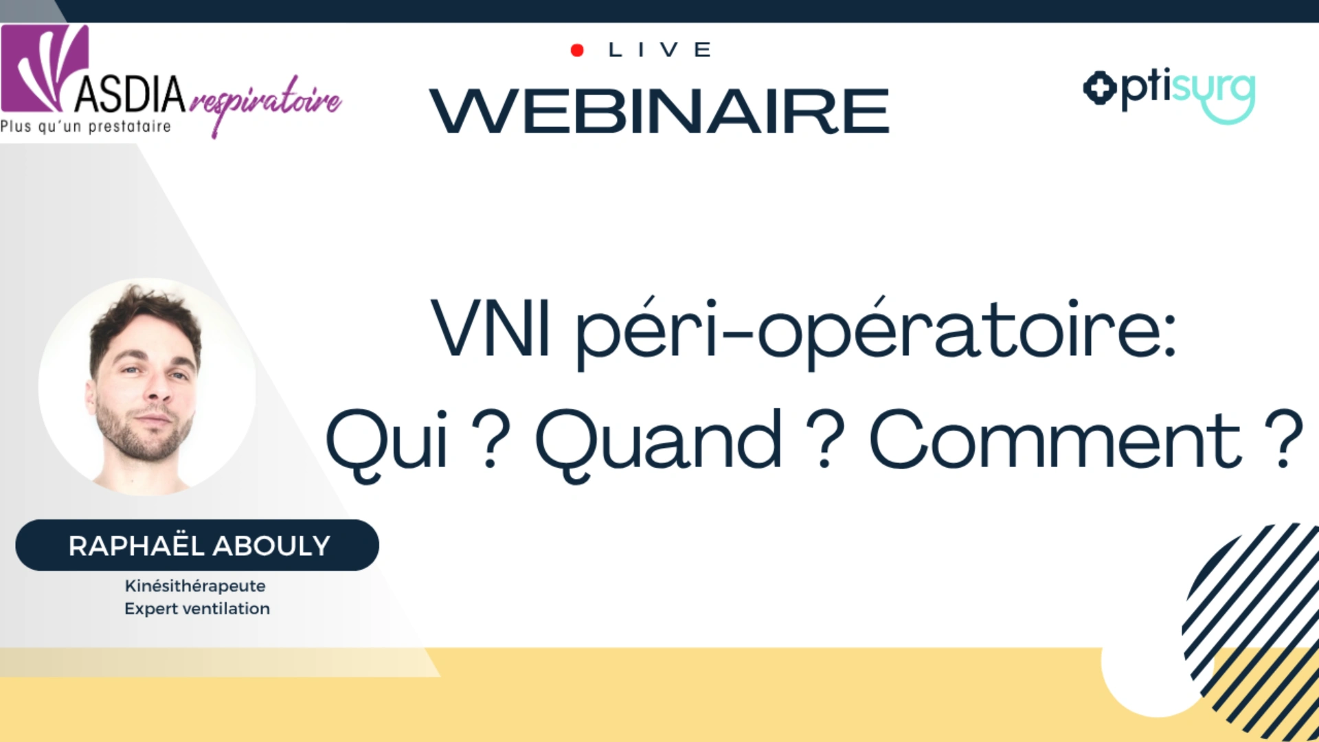 VNI péri-opératoire : Qui ? Quand ? Comment ?