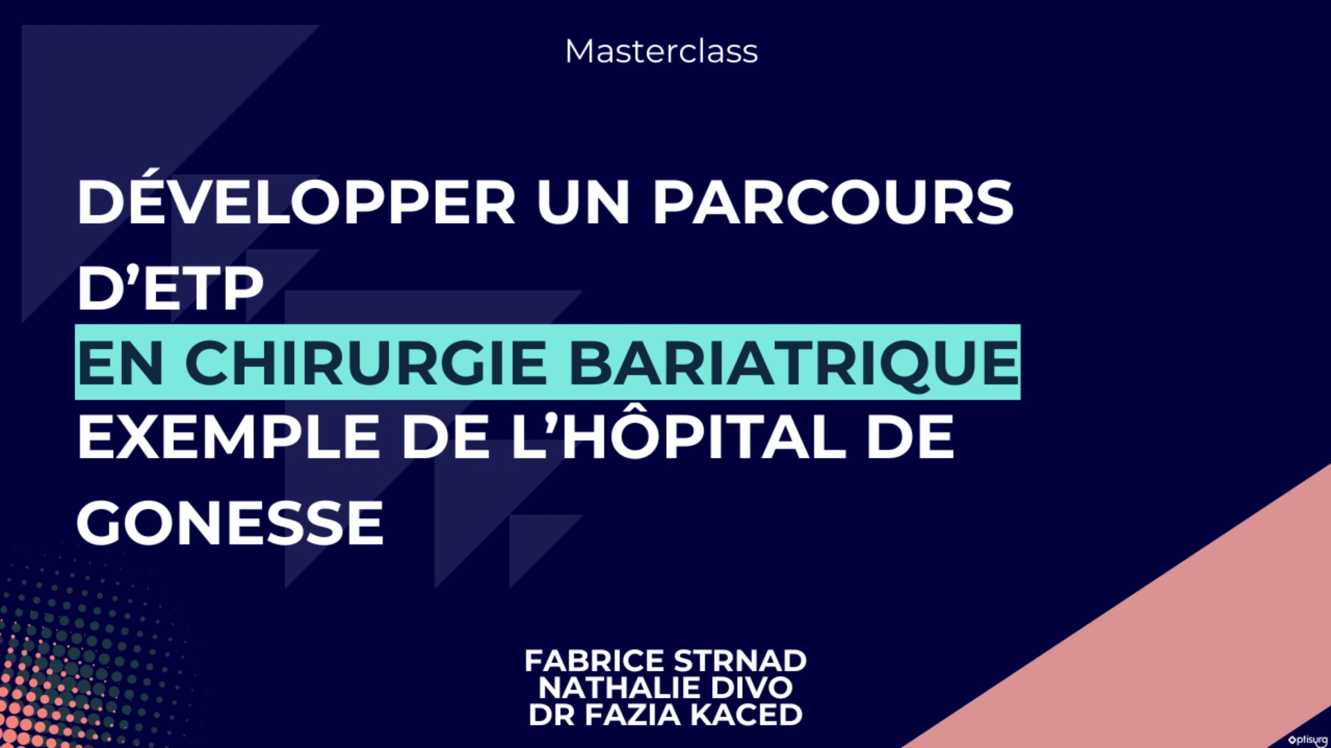 Mise en place d'un parcours d'ETP en chirurgie bariatrique : exemple de l'hôpital de Gonesse