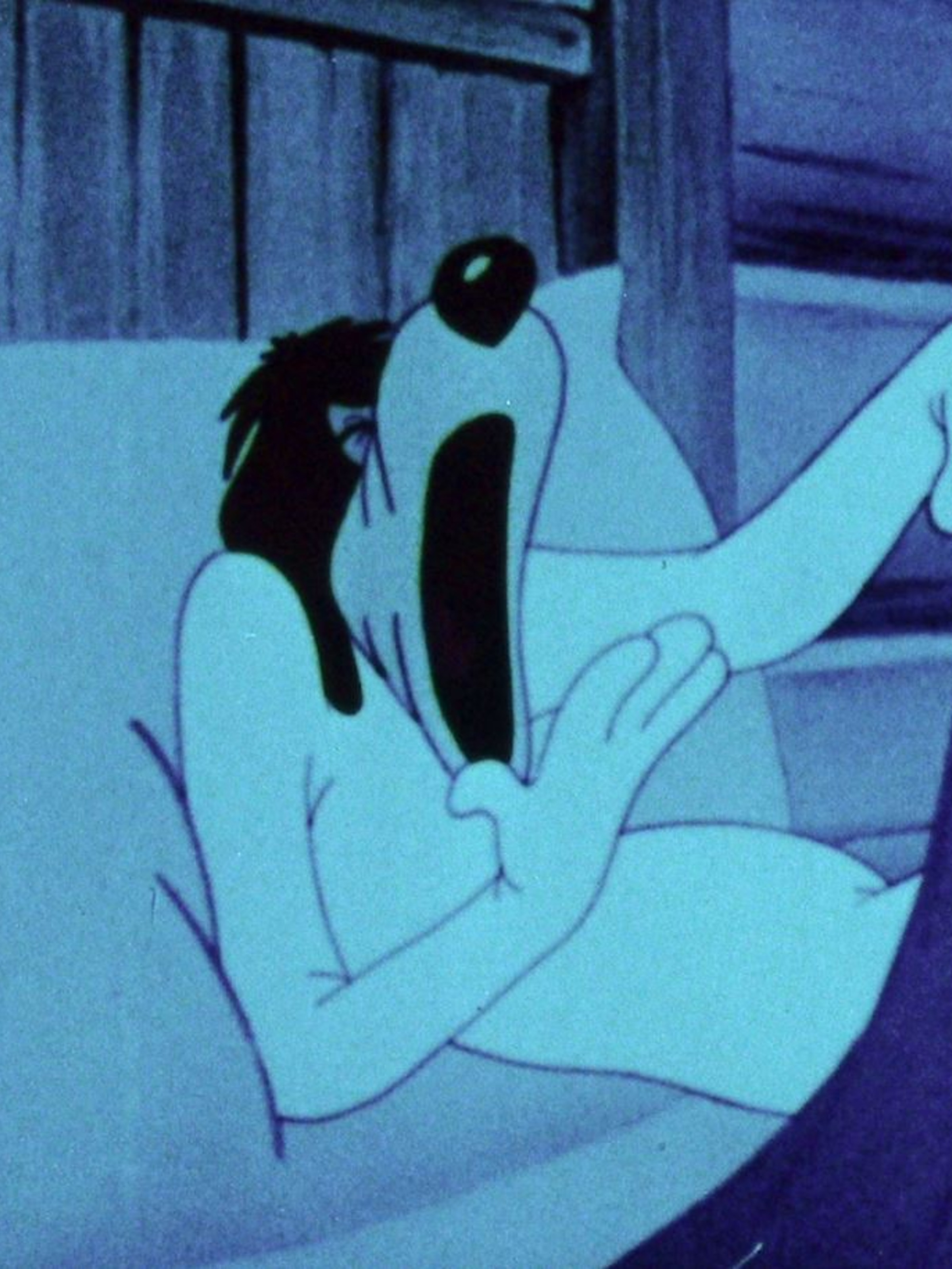 Un chien très fatigué