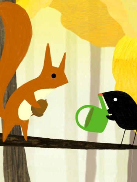 Le Petit Oiseau et l'Écureuil