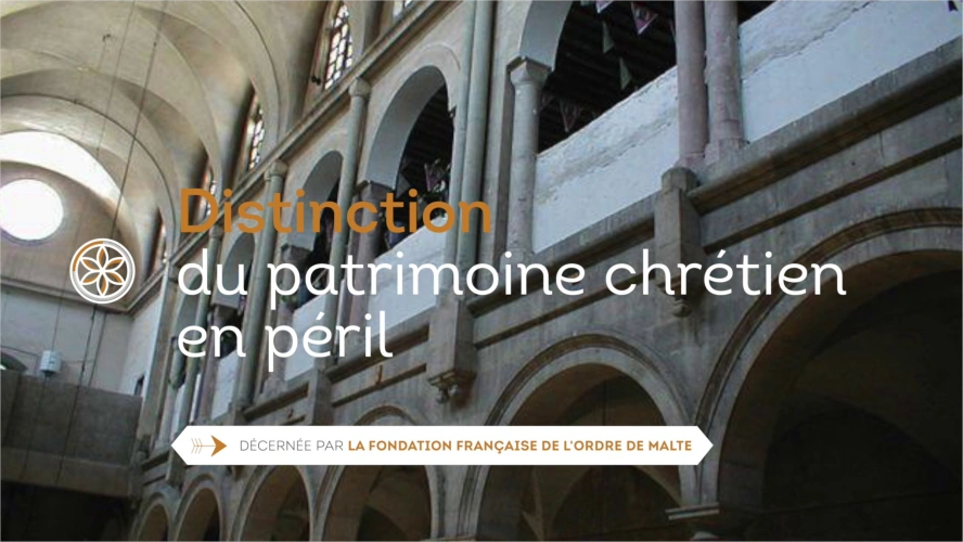 Grand Prix Pèlerin du patrimoine 2025 - Distinction du patrimoine chrétien en péril - Chapelle de l'ancien couvent jésuite d'Alep en Syrie