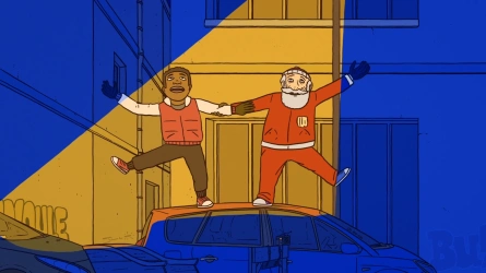 Marcel le Père Noël et le Petit Livreur de pizzas