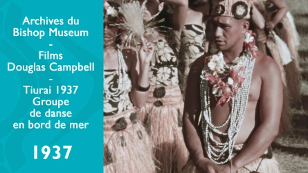 Films de Douglas Campbell - Tiurai 1937 - Groupe de danse en bord de mer