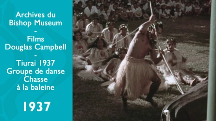 Films de Douglas Campbell - Tiurai 1937 - Groupe de danse - La chasse à la baleine