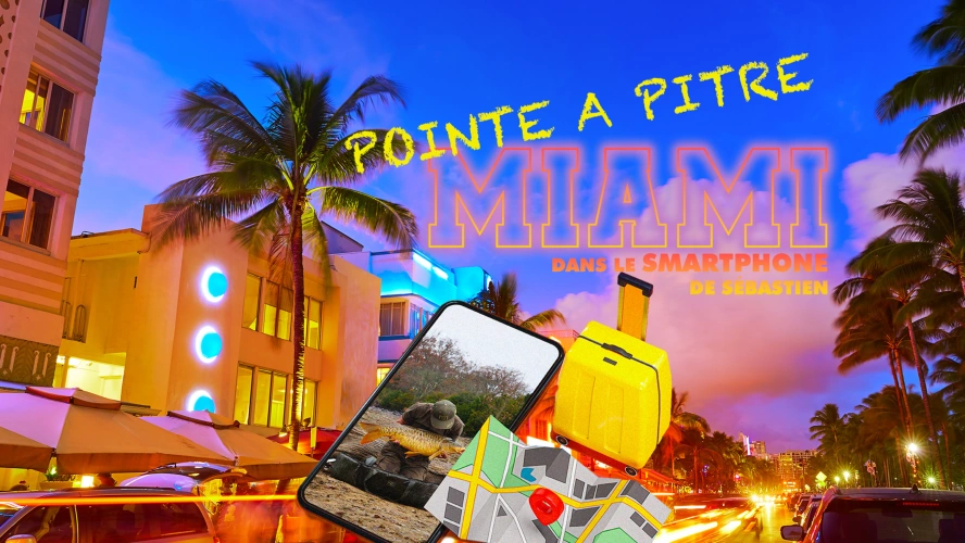 Pointe à Pitre/MIAMI, dans le smartphone de Sébastien.