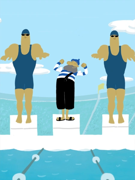 Champion de natation