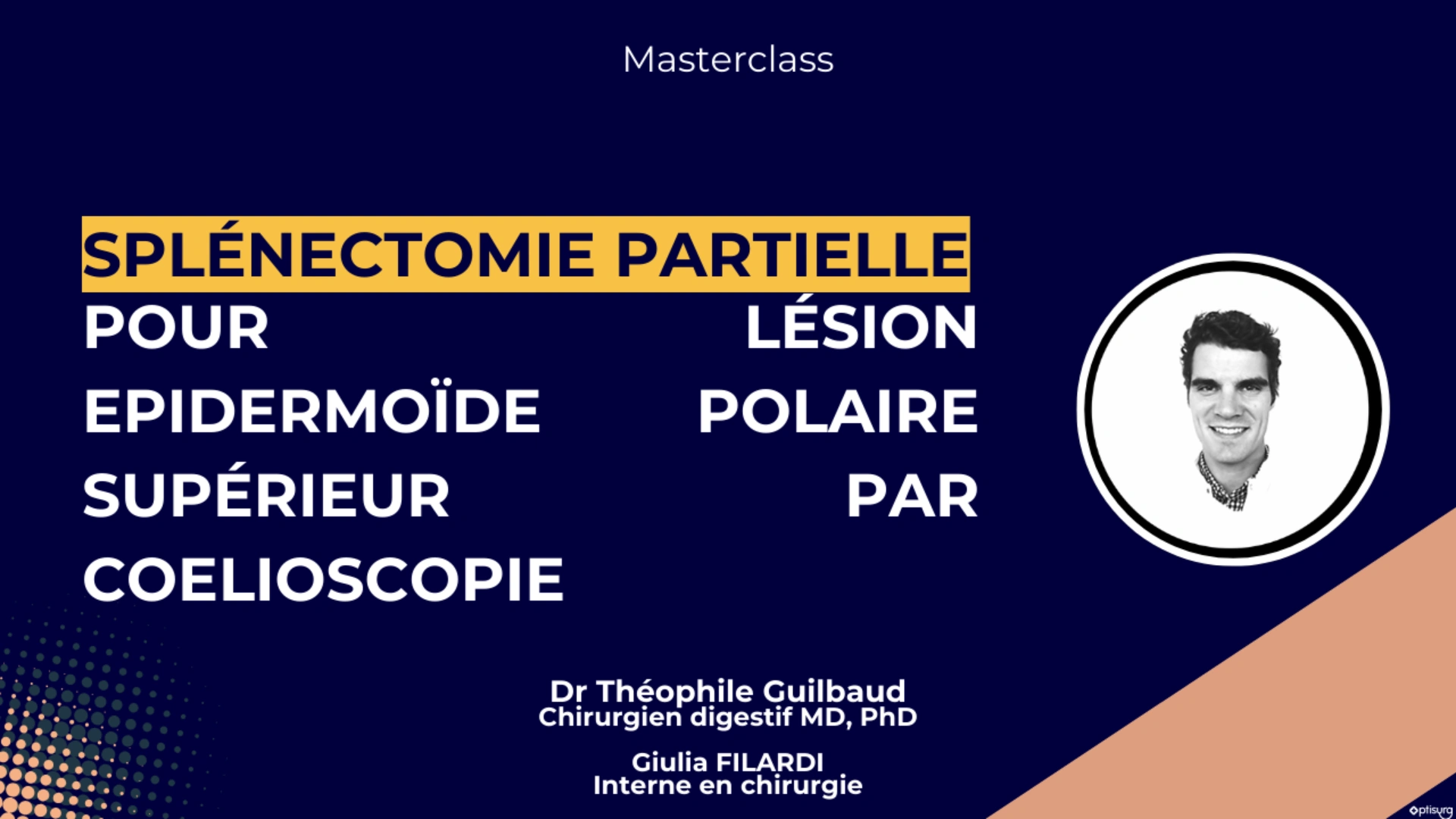 Splénectomie partielle pour lésion epidermoïde polaire supérieur par coelioscopie
