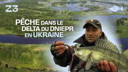 Pêche dans le delta du Dniepr en Ukraine