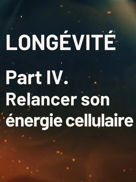 Longévité part IV | Relancer son énergie cellulaire