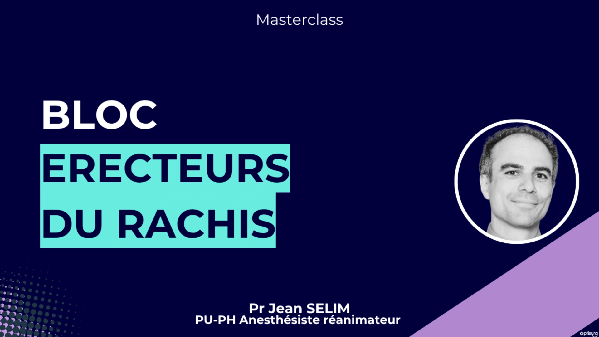 Bloc érecteurs du rachis