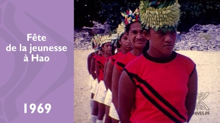 Fête de la jeunesse à Hao en 1969