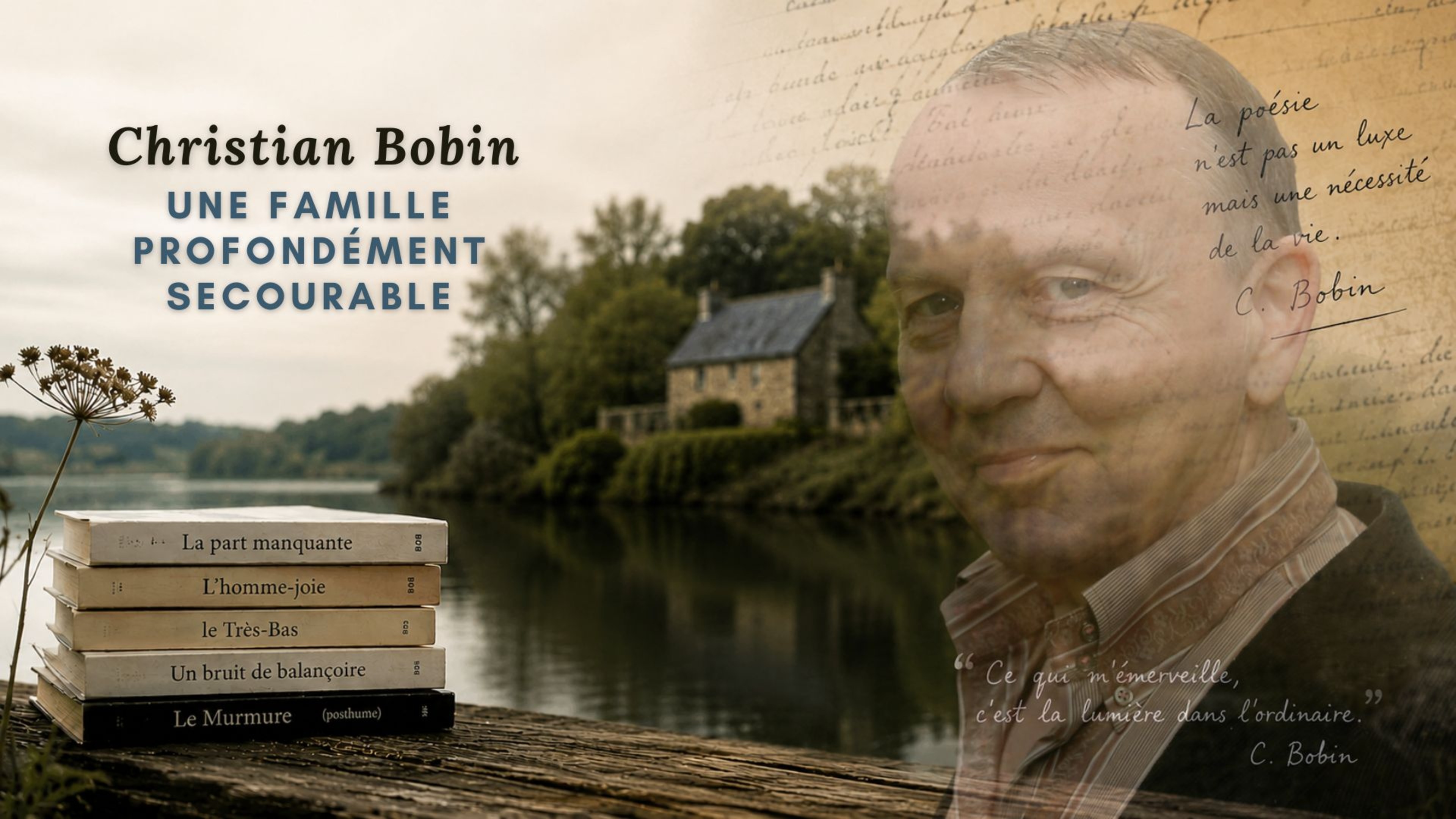 Christian Bobin : Une famille profondément secourable