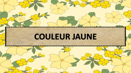 Quiz - Couleur Jaune