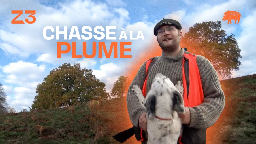 Chasse à la plume