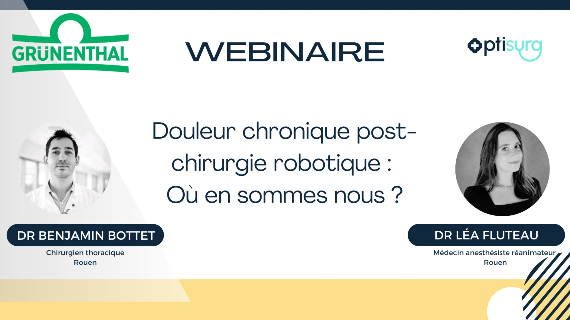 Douleur chronique post-chirurgie robotique : Où en sommes nous ?