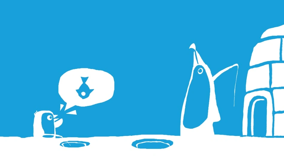 Le Petit Pingouin et le Poisson rouge