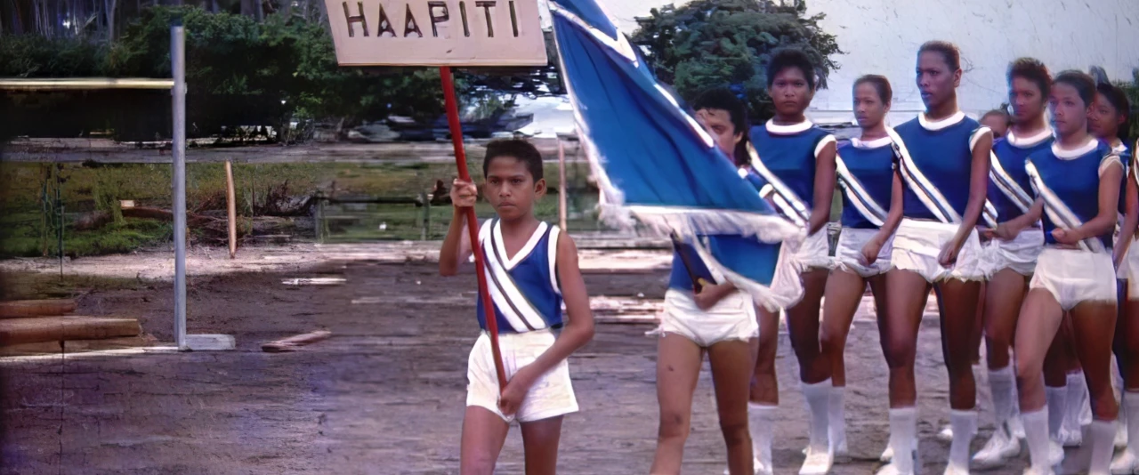 Fête de la jeunesse à Moorea dans les années 60