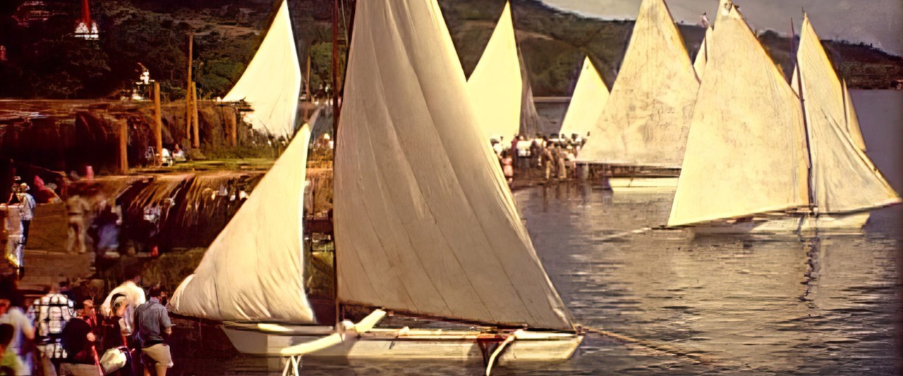 Course de pirogues à voile