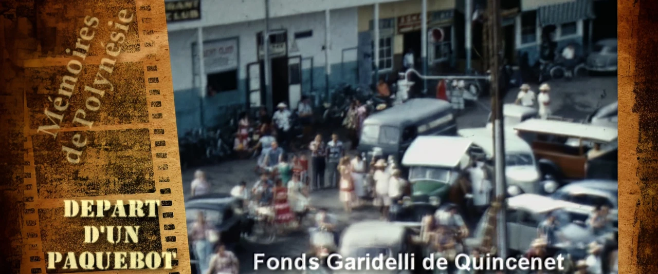 Mémoires de Polynésie - Départ d'un paquebot