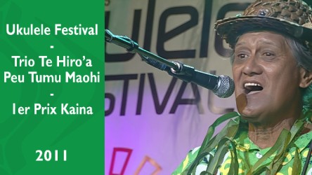 Ukulele Festival - Trio Te Hiro'a peu tumu Maohi - 1er Prix Kaina