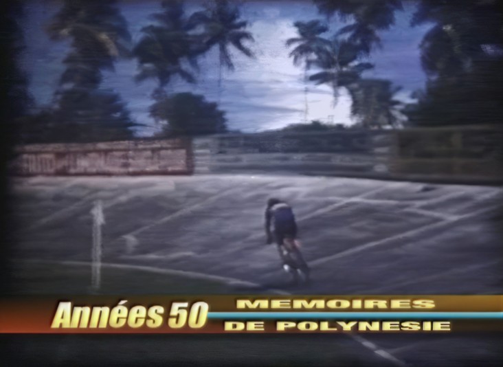 Mémoires de Polynésie - Course cycliste en 1955