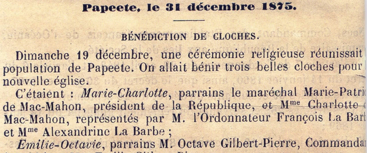 Hiro'a - Yves Babin - La construction de la cathédrale de Papeete