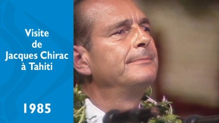 Visite de Jacques Chirac à Tahiti en septembre 1985