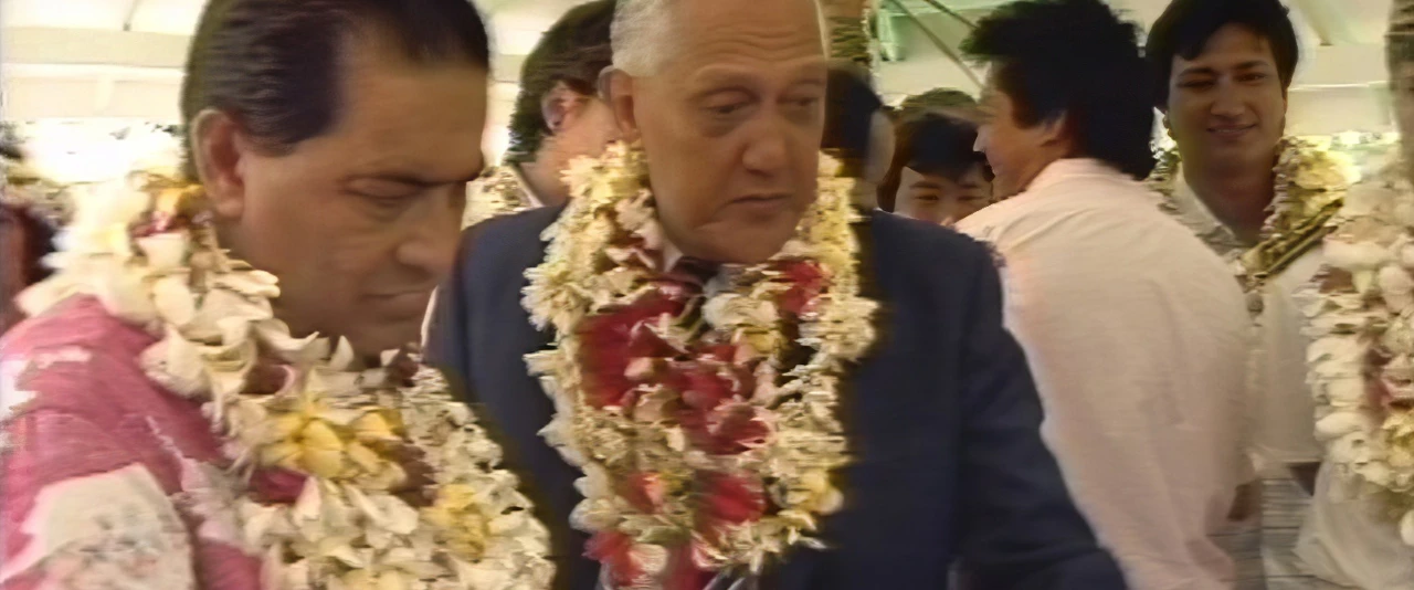 Visite du Président Alexandre Léontieff à Bora Bora