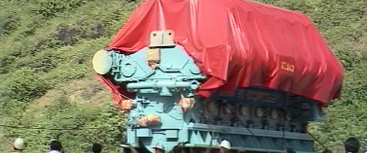 Transport d'un groupe de 14 Kw à la centrale Martin