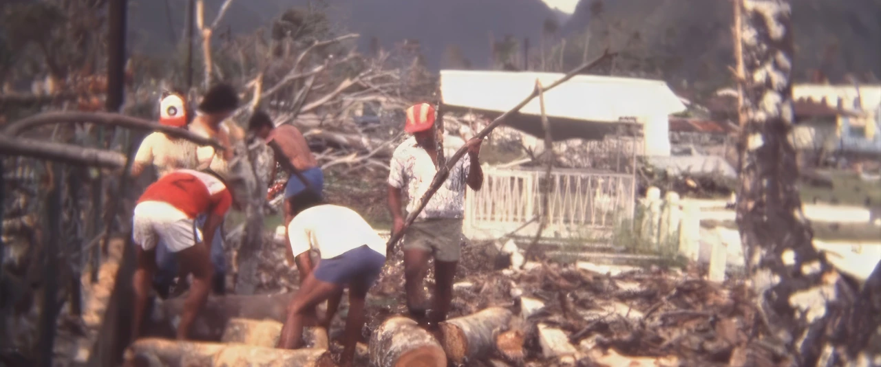 Présence protestante - Ui api à Tautira après le cyclone Veena